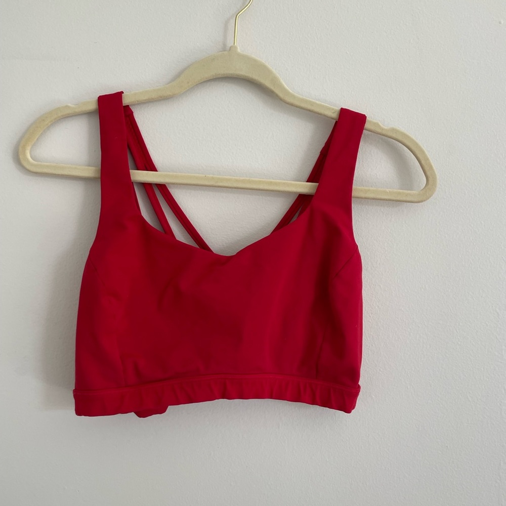 Lululemon red free to be Serene bra